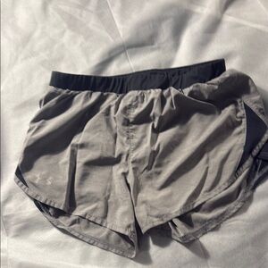 Under Armour Light Gray Running Shorts